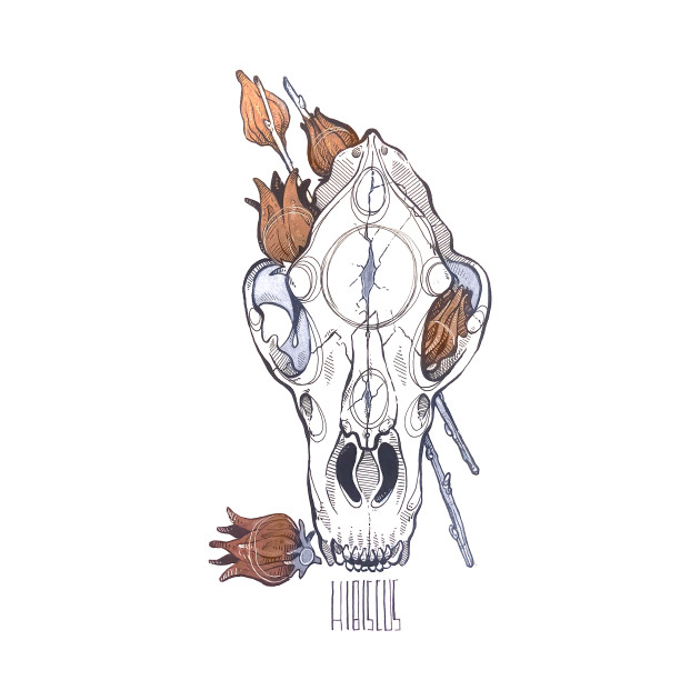 630x630 Morbiditea - Bear Skull Drawing