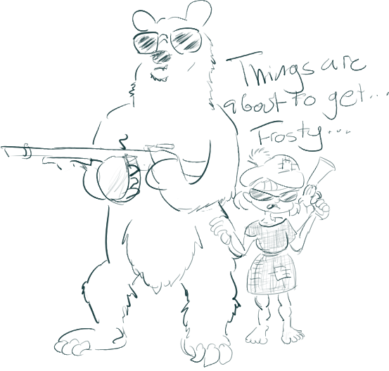 553x528 Give Me A Drawing Request A Polar Bear Standing Up On Two Legs - Bear Standing Up Drawing