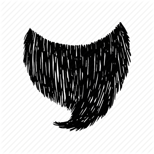 512x512 beard, drawing, drawn, facial, hair, hand icon - Beard Drawing