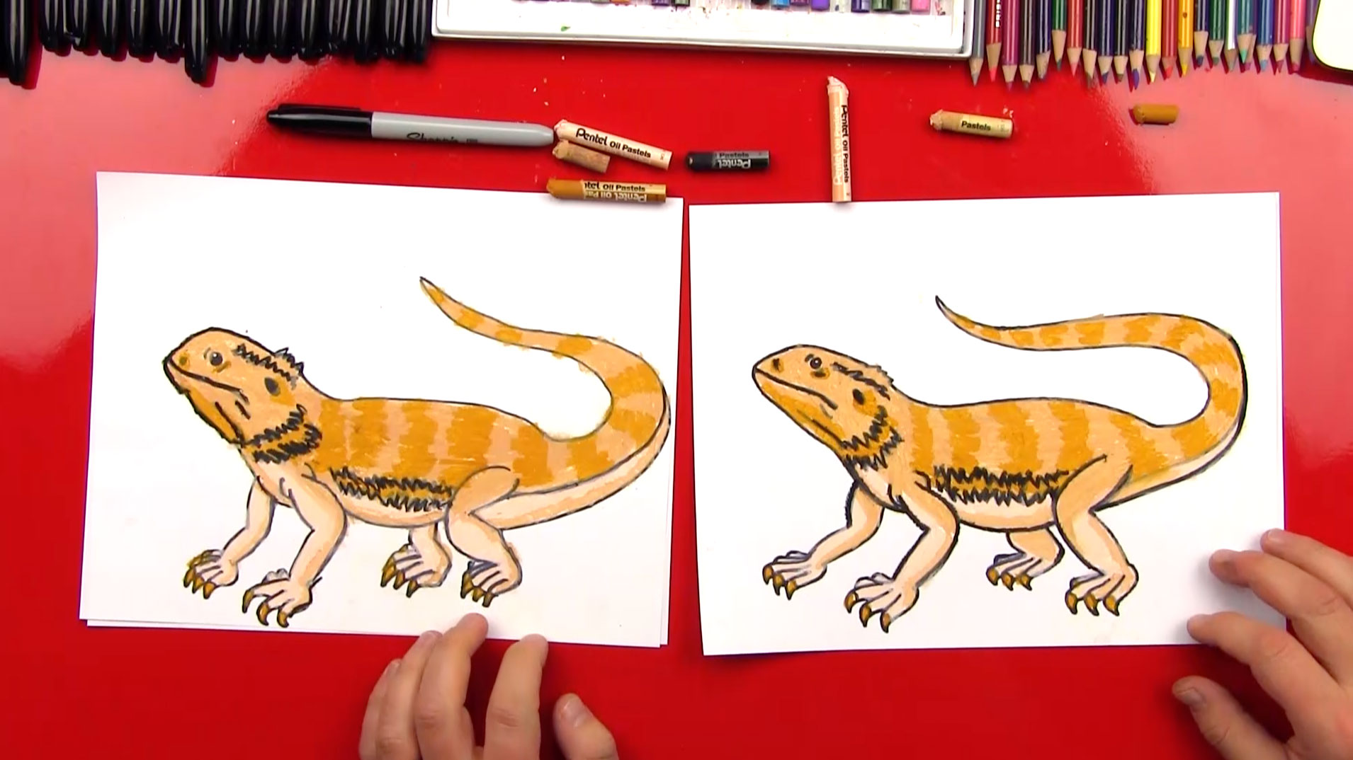 1910x1074 How To Draw A Bearded Dragon - Bearded Dragon Drawing