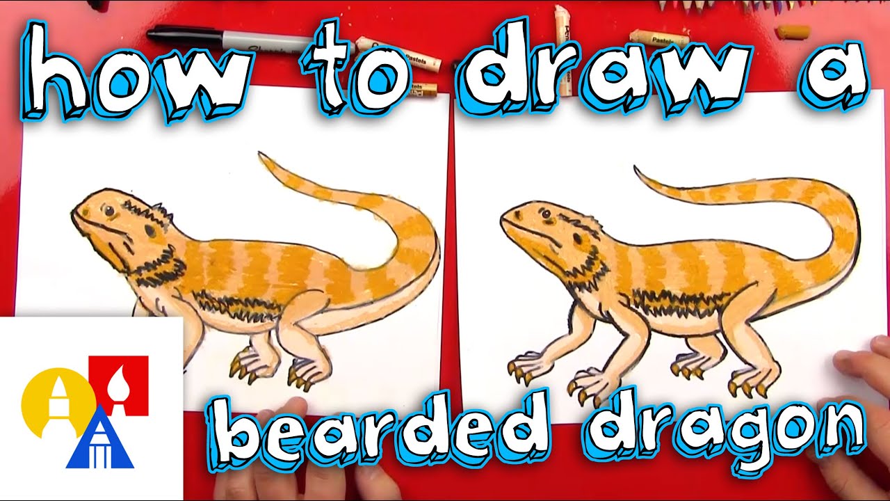 1280x720 How To Draw A Bearded Dragon - Bearded Dragon Drawing