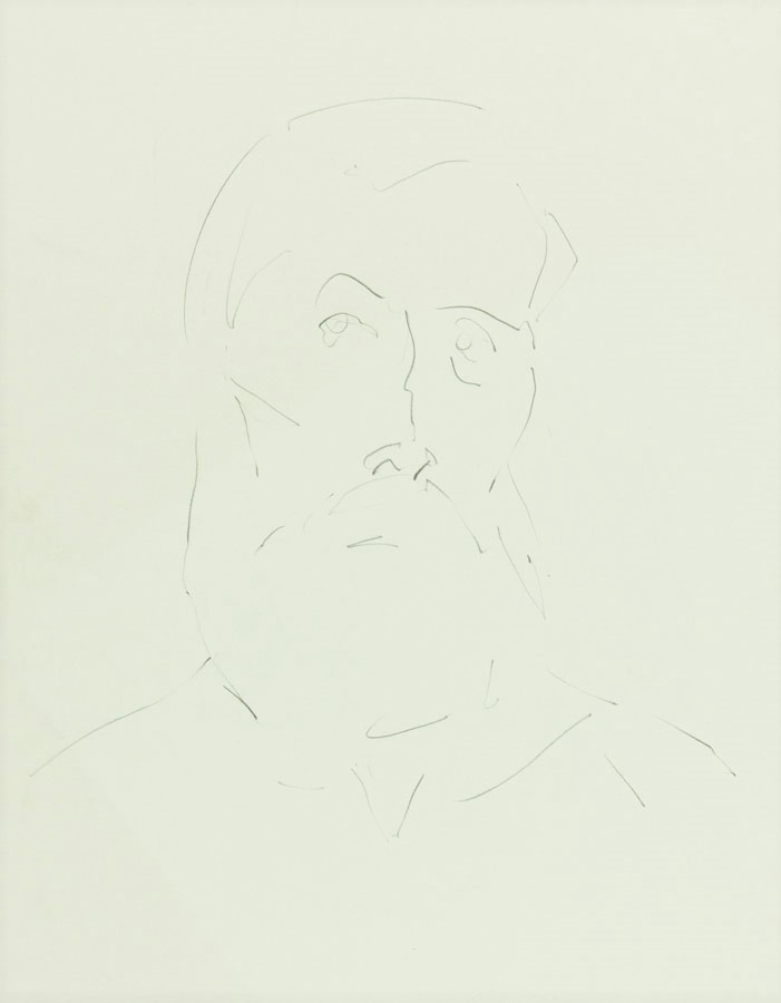 701x900 Mark Ivan Clark - Bearded Man Drawing