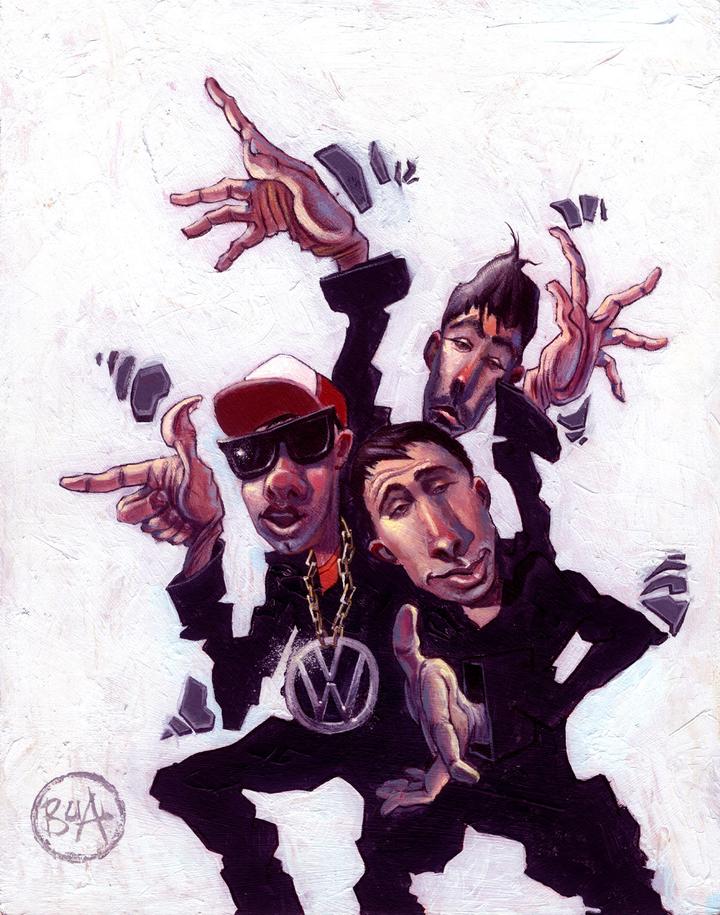 720x915 beastie boys justin bua legends of hip hop street art - Beastie Boys Drawing