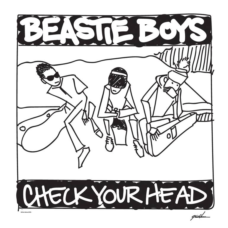 770x770 beastie boys check your head stick figures print - Beastie Boys Drawing