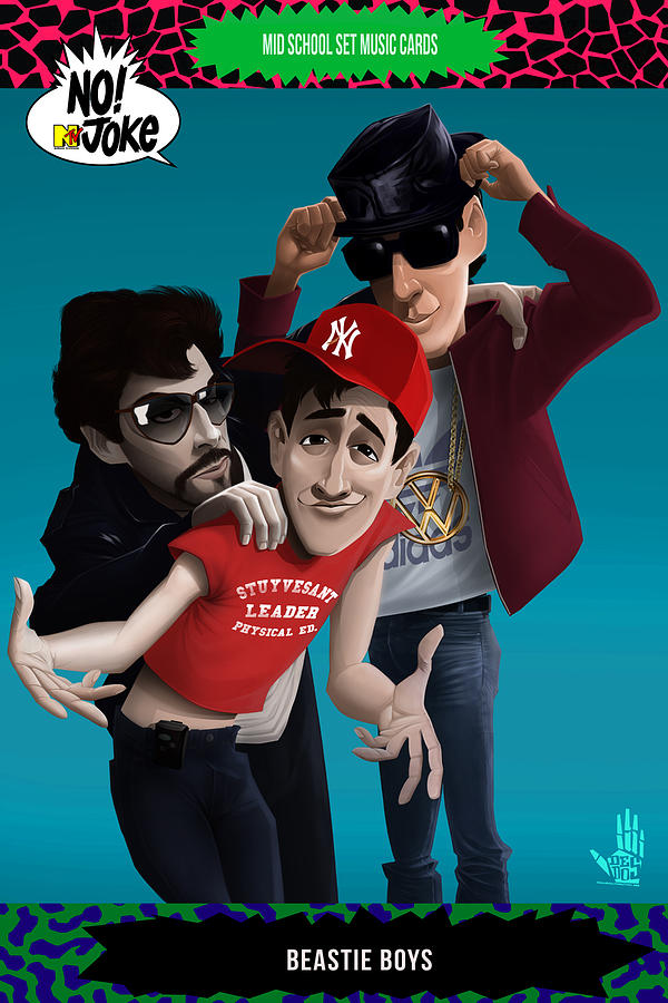 600x900 beastie boys ntv card digital art - Beastie Boys Drawing
