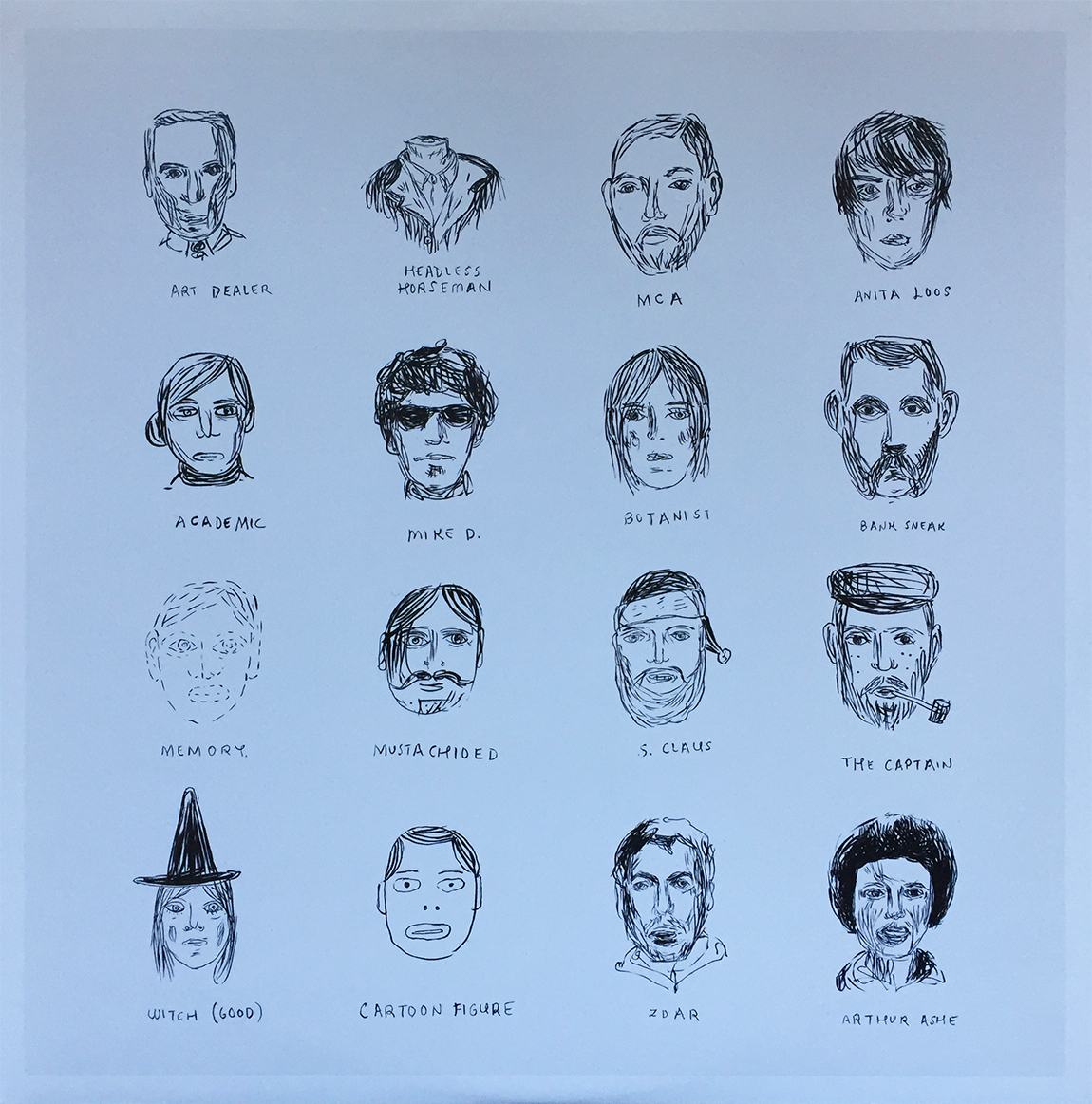 1150x1163 Years In The Taking The Prudent Groove - Beastie Boys Drawing