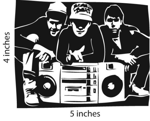 500x404 beastie boys sticker cut vinyl decal, decals bumper stickers - Beastie Boys Drawing