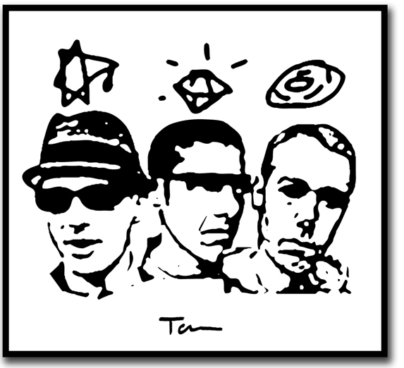 573x522 Hi Top - Beastie Boys Drawing