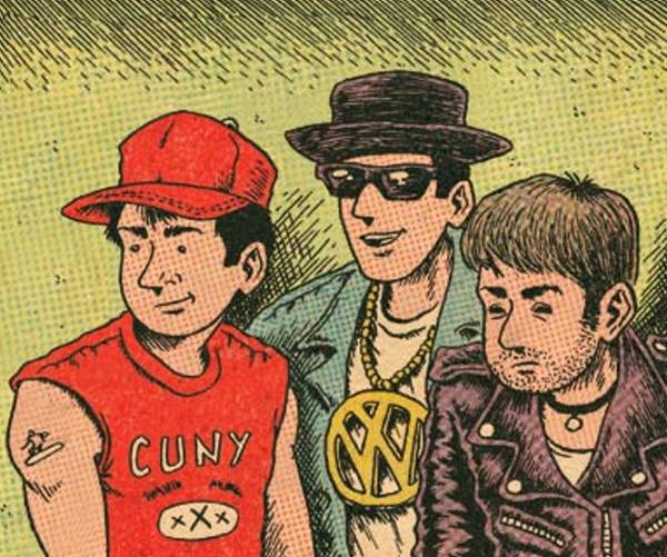 600x501 reglar wiglar interview with ed piskor, hip hop family tree - Beastie Boys Drawing