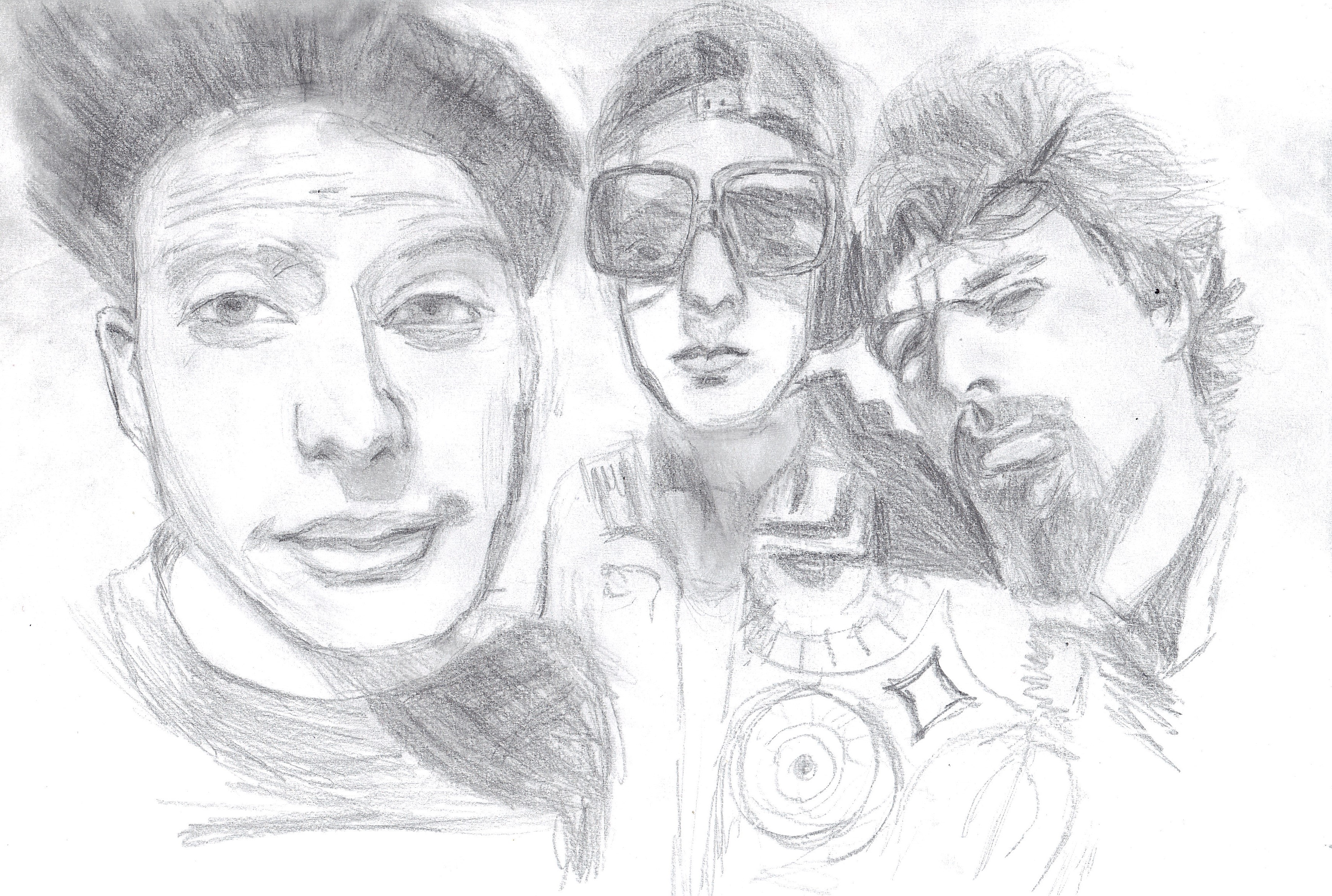3484x2344 Review - Beastie Boys Drawing