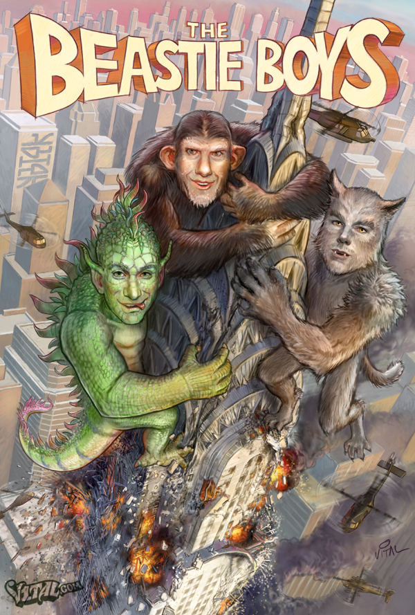 600x889  - Beastie Boys Drawing