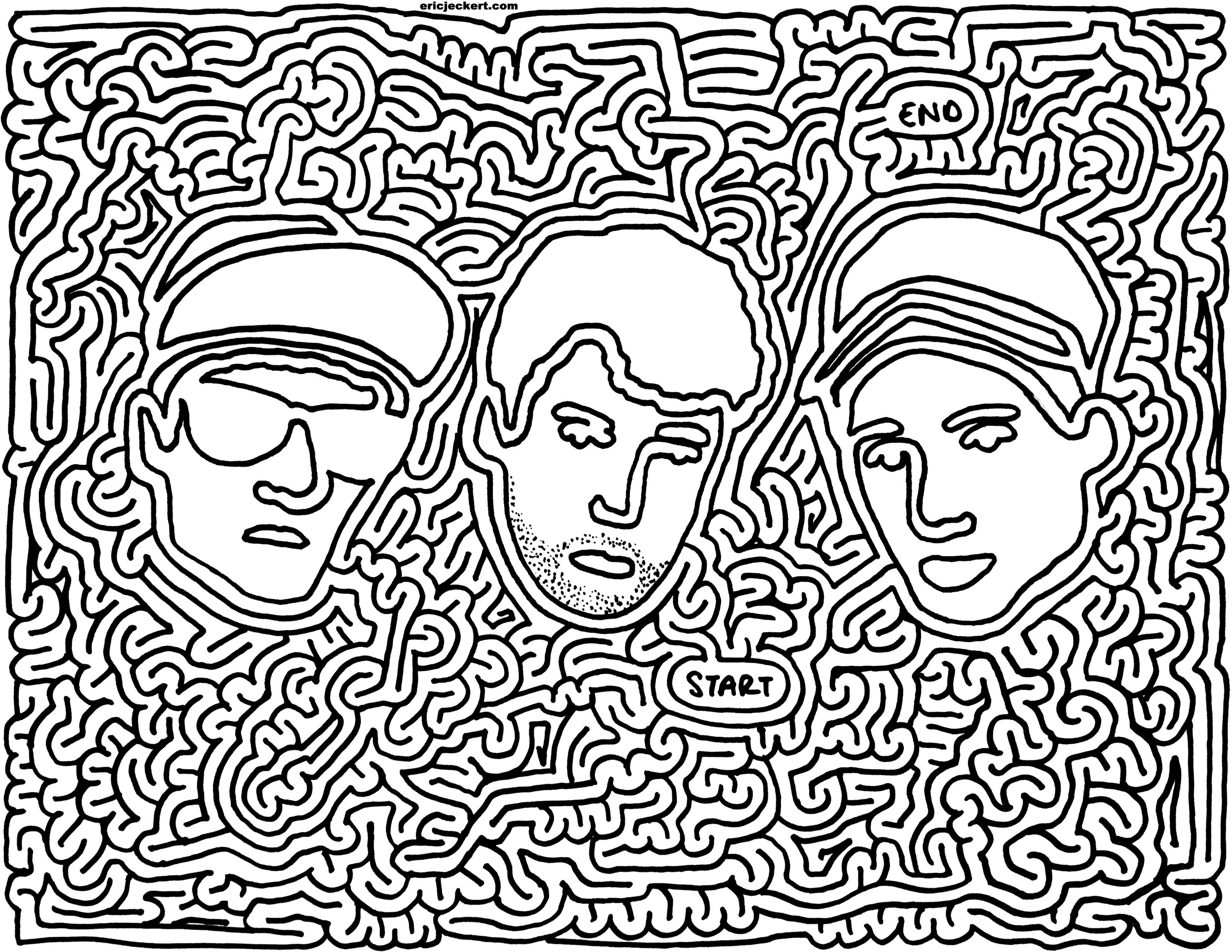 2500x1932 mazes beastie boys - Beastie Boys Drawing
