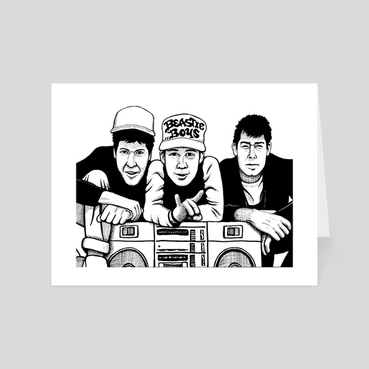 540x540 beastie boys, an art card - Beastie Boys Drawing