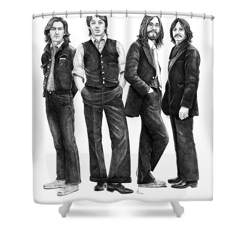 800x800 beatles drawing shower curtain for sale - Beatles Drawing