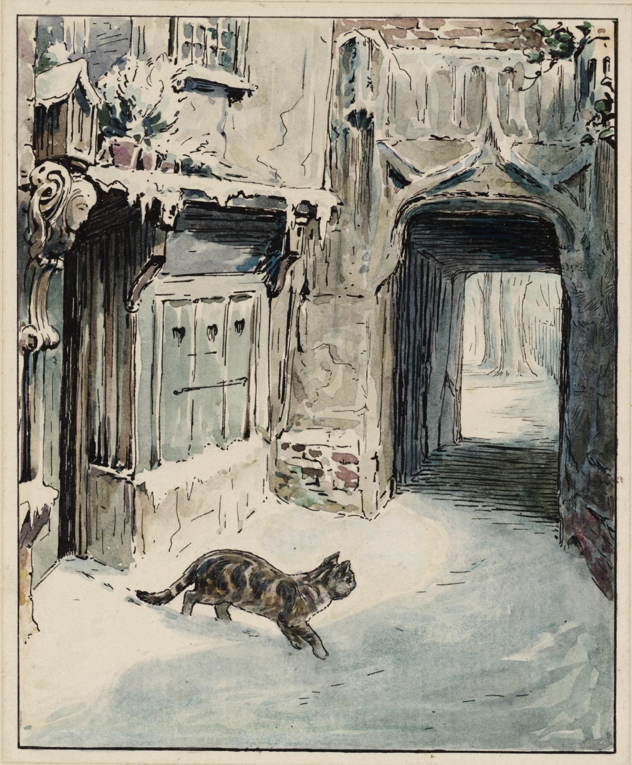 1269x1536 simpkin goes out', helen beatrix potter, tate - Beatrix Potter Drawings