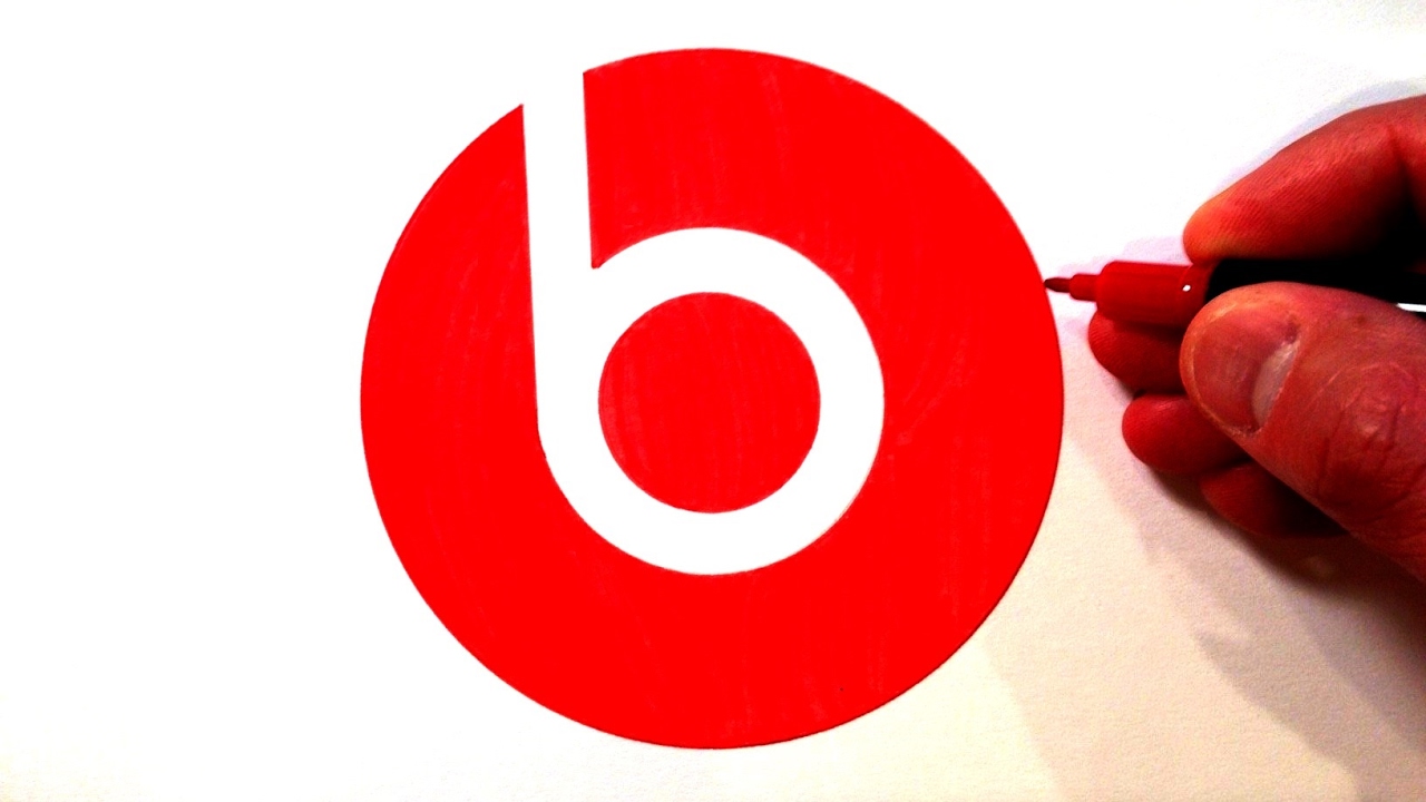 1280x720 How To Draw The Beats Logo - Beats Drawing