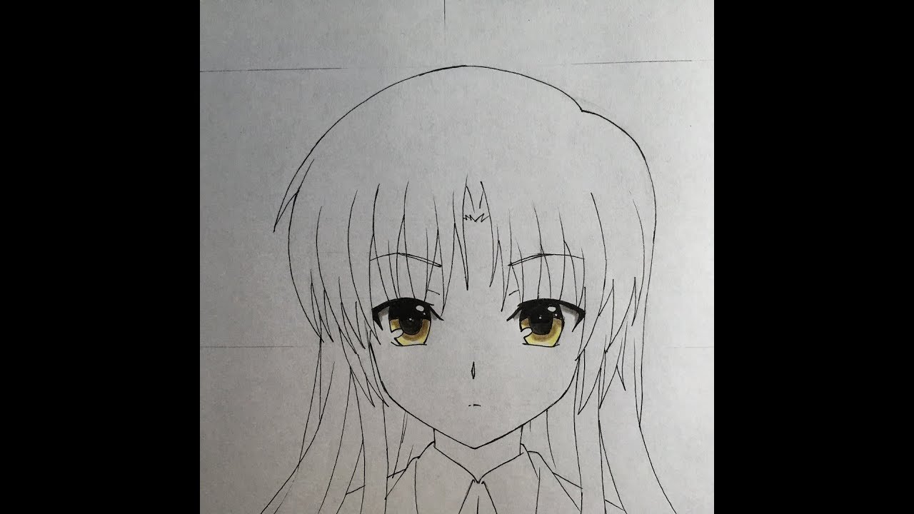 1280x720 How To Draw Kanade Tachibana - Beats Drawing