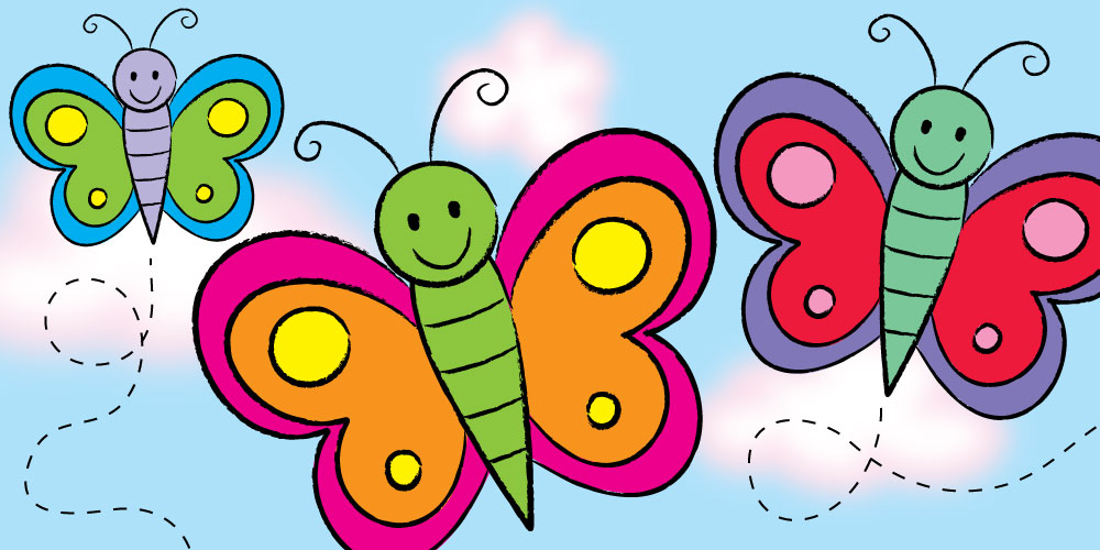 1000x500 Draw A Beautiful Butterfly! - Beautiful Butterfly Drawing