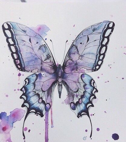 417x469 Image Via We Heart It - Beautiful Butterfly Drawing