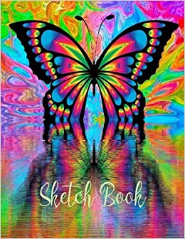 260x336 Sketch Book Beautiful Butterfly Practice Drawing, Paint, Write - Beautiful Butterfly Drawing