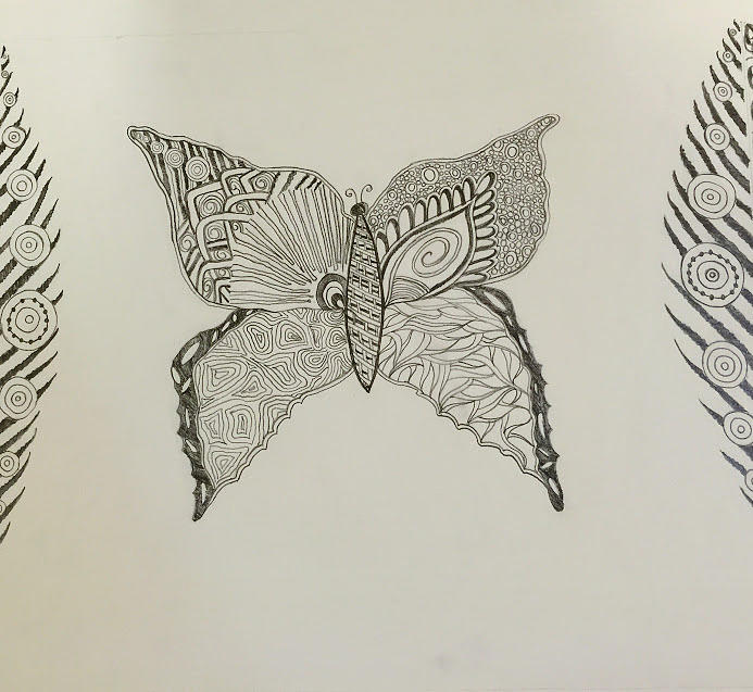 693x637 Beautiful Butterfly Drawing - Beautiful Butterfly Drawing