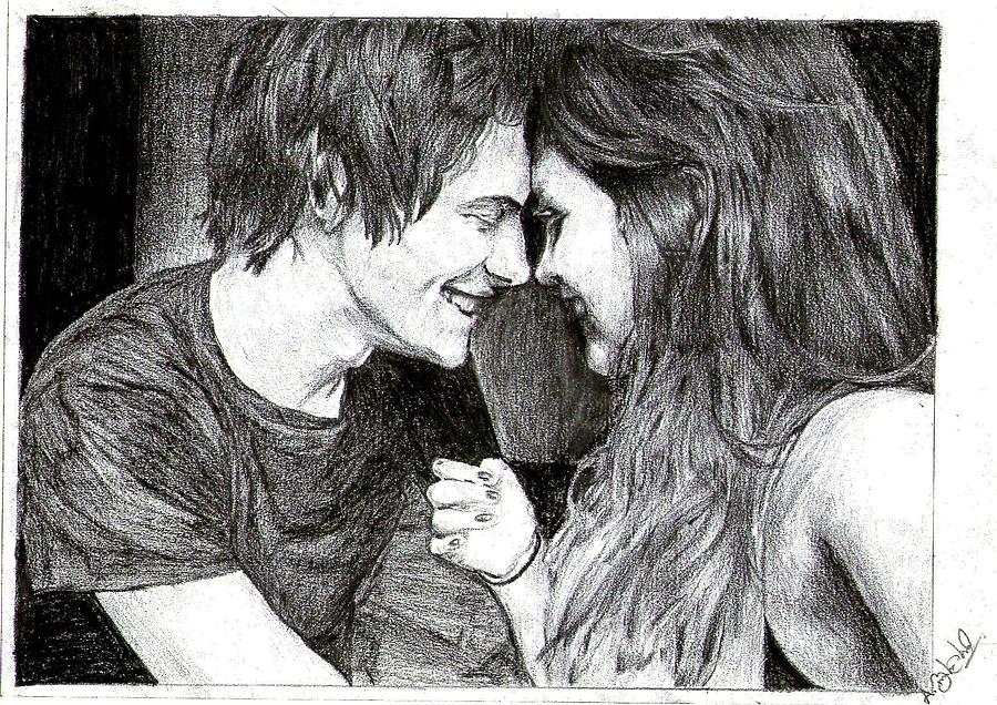 900x636 Cute Couple Drawing - Beautiful Couple Drawing