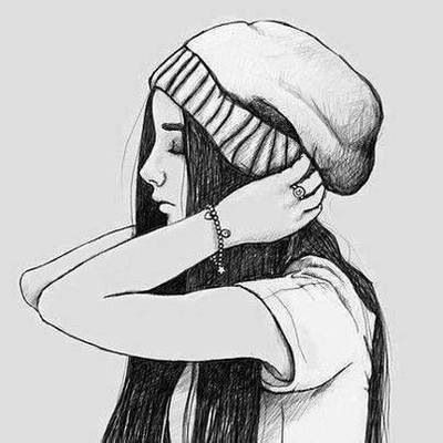 400x400 beautiful, couple, draw, girl, girly, quote, skate, skater, sketch - Beautiful Couple Drawing