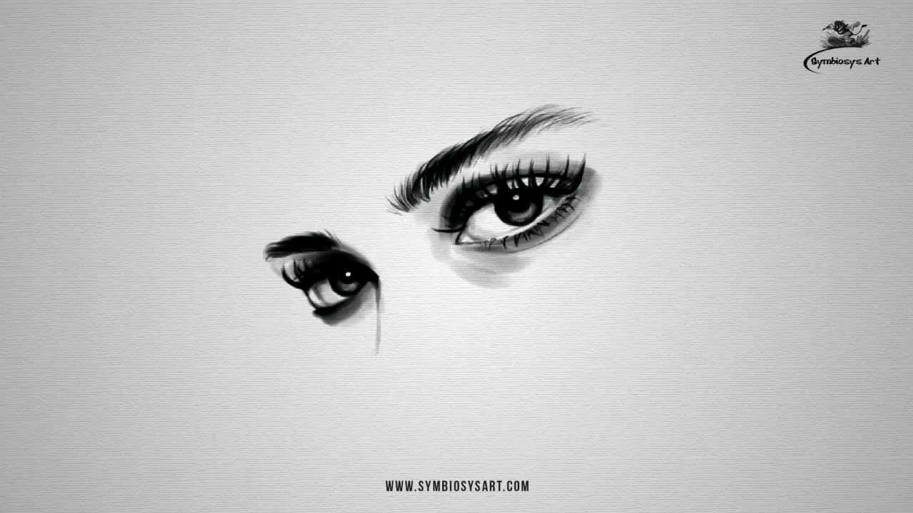 1280x720 How To Draw - Beautiful Eyes Drawing