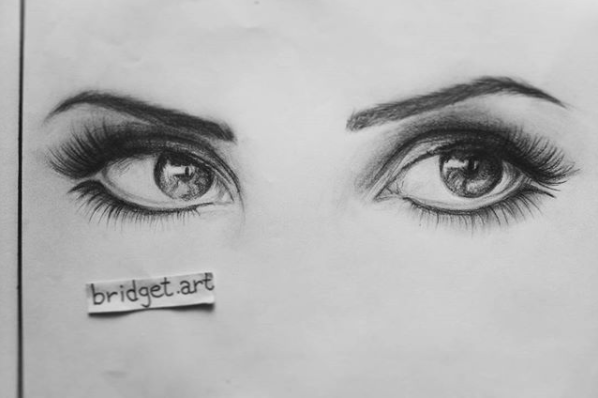 598x398 Quick Sketch Of Lana Del Rey's Beautiful Eyes - Beautiful Eyes Drawing