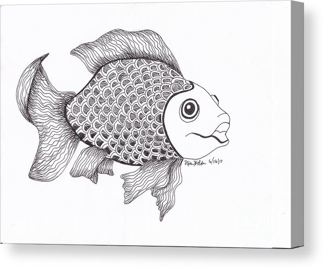 661x549 A Beautiful Fish Canvas Print Canvas Art - Beautiful Fish Drawing