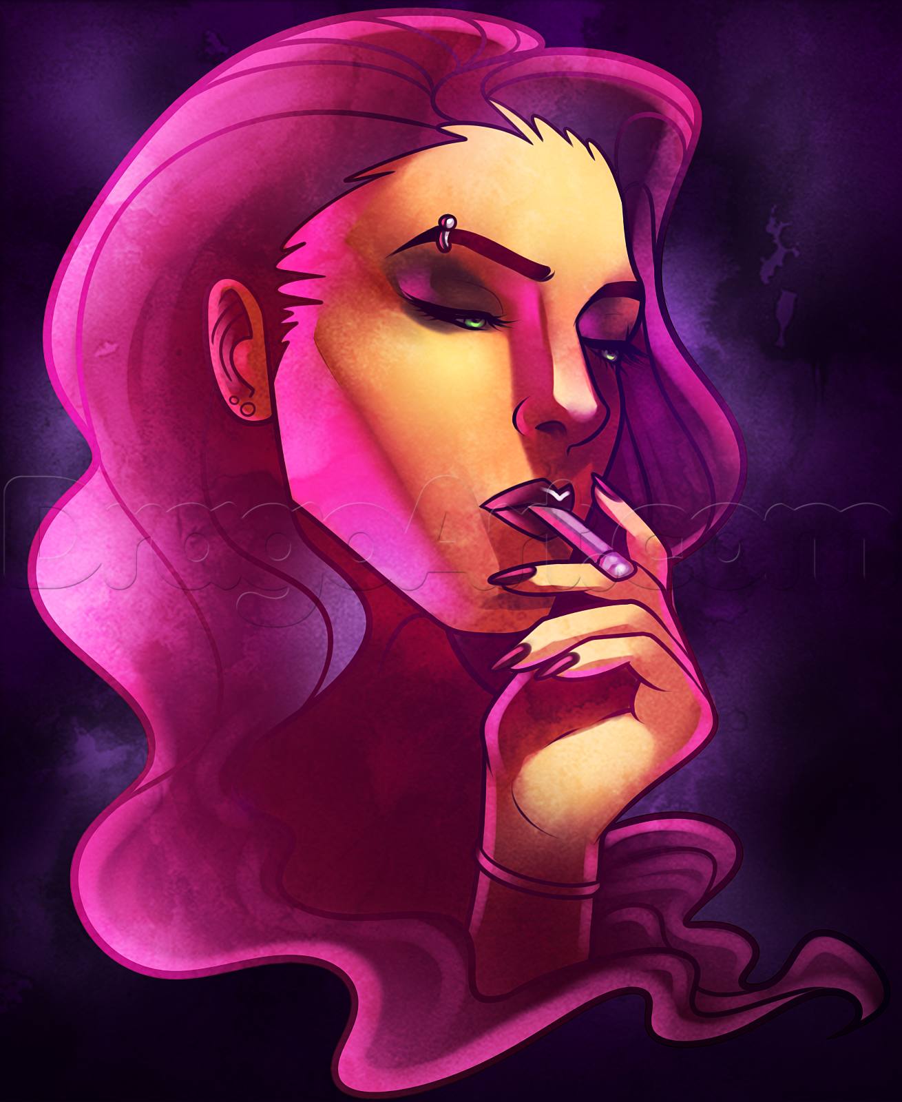 1310x1600 Drawing A Beautiful Girl Step - Beautiful Girl Drawing