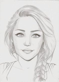 Beautiful Girl Face Drawing At Paintingvalleycom Explore