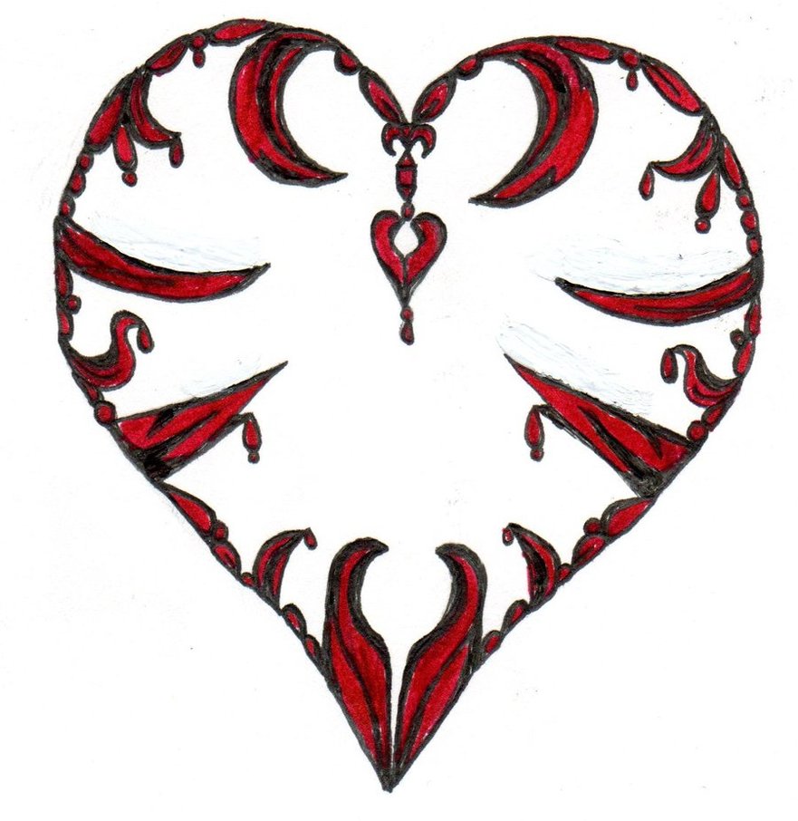 881x906 Heart Drawing, Pencil, Sketch, Colorful, Realistic Art Images - Beautiful Heart Drawings