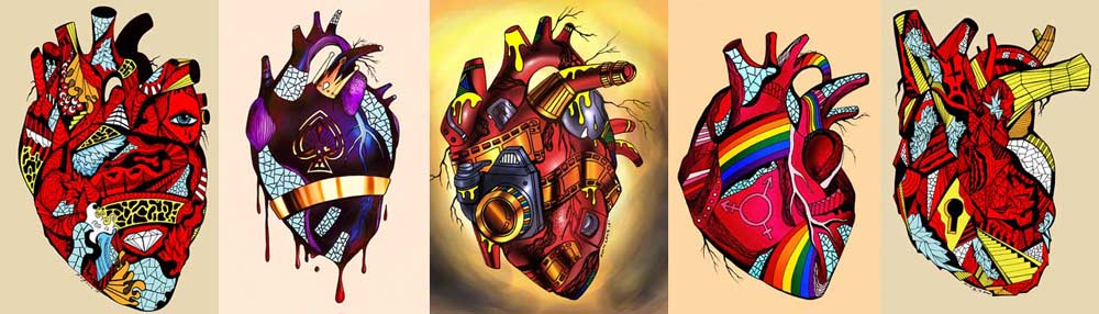 1000x286 Cool Heart Drawings - Beautiful Heart Drawings