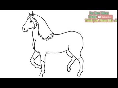 480x360 how to draw a horse beautiful handsome horse drawing learn to draw - Beautiful Horse Drawing