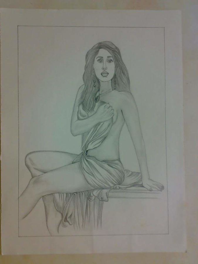 675x900 Beautiful Lady Painting - Beautiful Lady Drawing