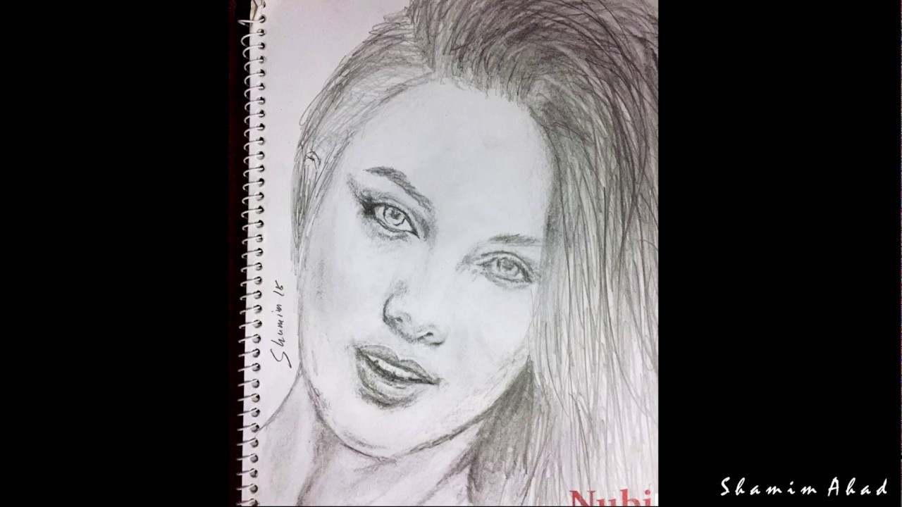 Beautiful Lady Drawing at PaintingValley.com | Explore collection of ...