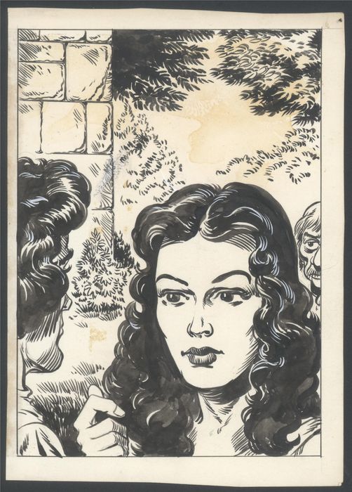 502x700 Wijn, Piet - Beautiful Lady Drawing