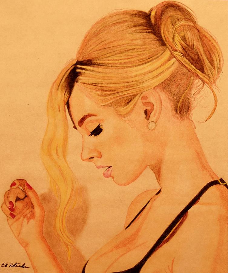 753x900 Beautiful Lady Drawing - Beautiful Lady Drawing