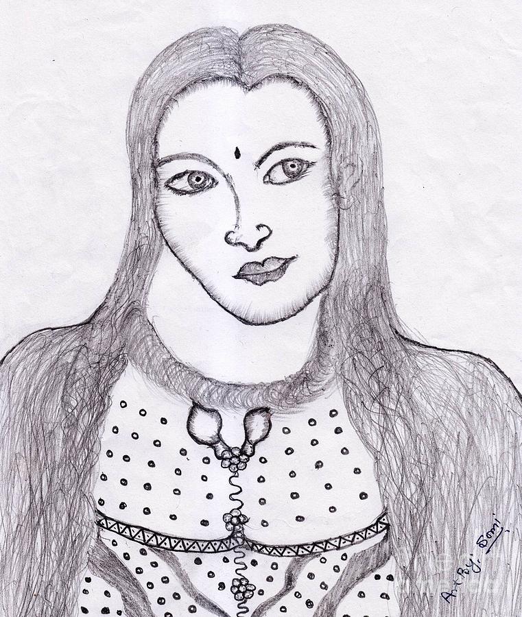 761x900 Beautiful Lady Drawing - Beautiful Lady Drawing