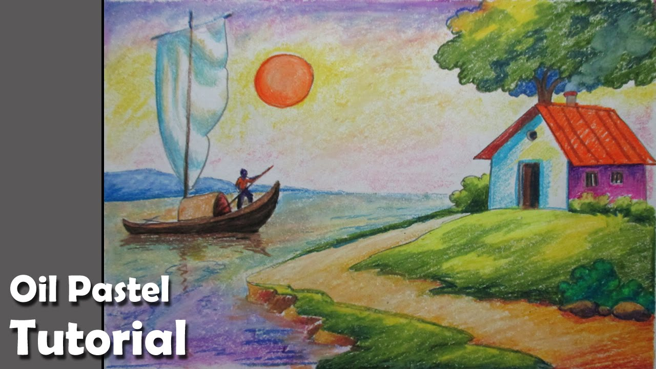 1280x720 beautiful landscapes drawings easy how to draw a riverside - Beautiful Landscape Drawing