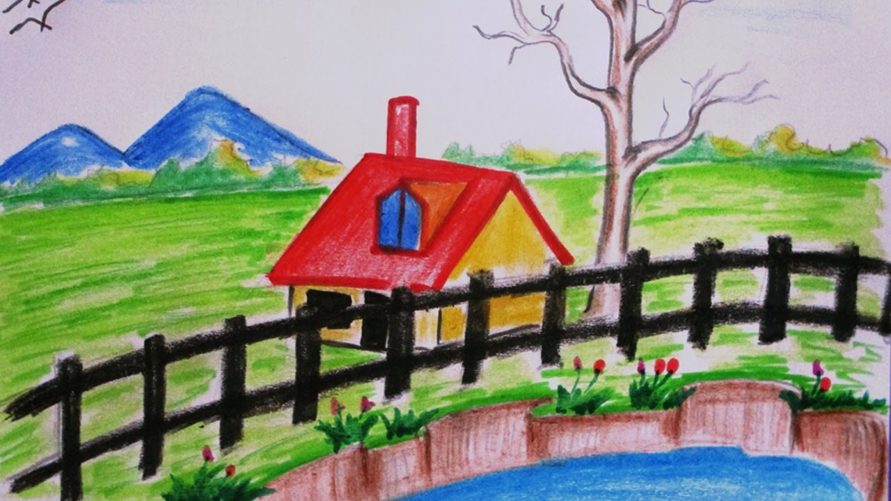 1280x720 easy but beautiful sketches for landscape easy and beautiful - Beautiful Landscape Drawing