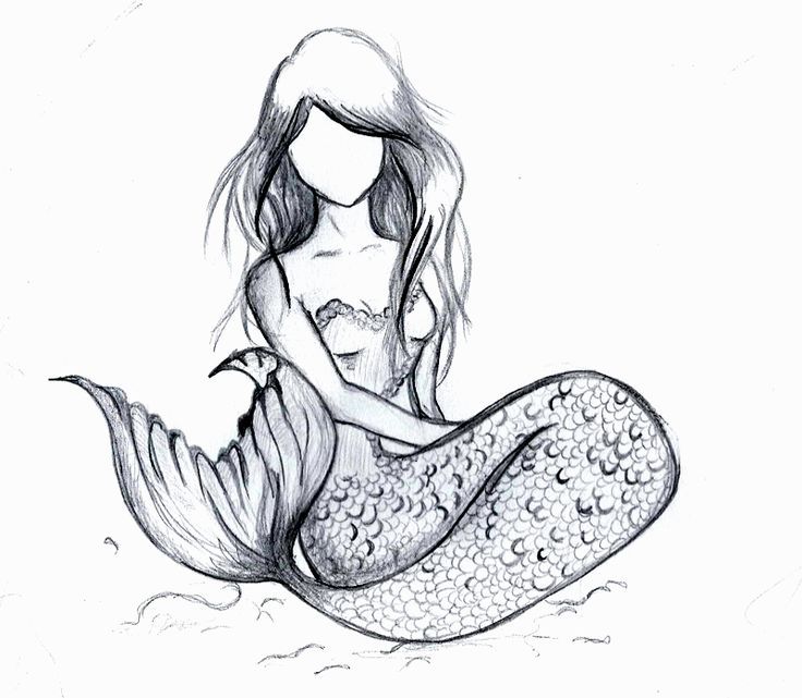 736x641 Mermaid Drawing - Beautiful Mermaid Drawings
