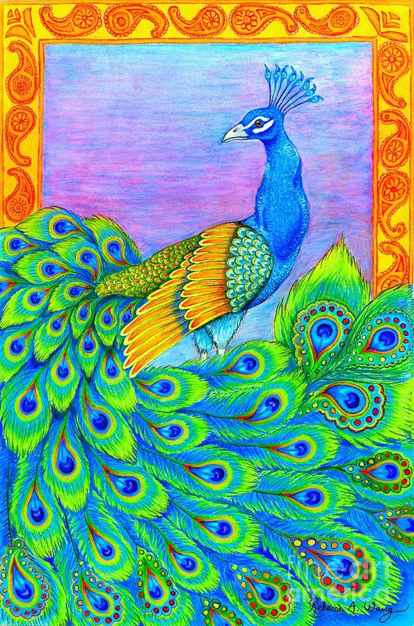 Beautiful Peacock Drawing at PaintingValley.com | Explore collection of ...