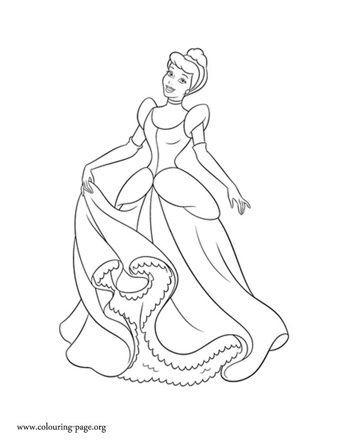 700x894 Cinderella Is A Beautiful Princess Print And Color This Amazing - Beautiful Princess Drawing
