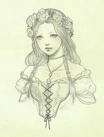 335x439 Draw The Drawing Of A Beautiful Princess Angela - Beautiful Princess Drawing