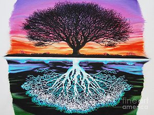 300x224 Tree Of Life And Negative Drawing - Beautiful Sunset Drawing