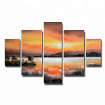 350x350 Beautiful Scenery Drawing Painting Seaside Landscape Painting - Beautiful Sunset Drawing