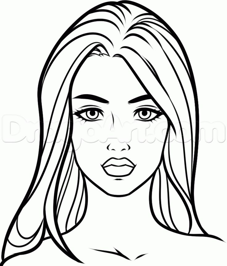 736x861 How To Draw A Beautiful Face, Step - Beautiful Woman Drawing
