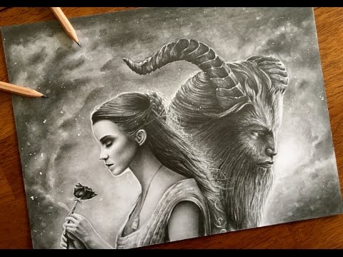 480x360 drawing beauty and the beast - Beauty And Beast Drawing